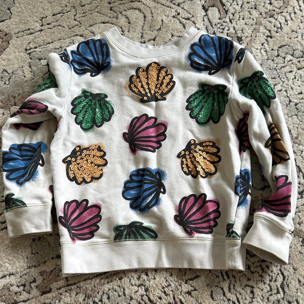 Stella McCartney Kids Colorful Shell Pattern Sweatshirt